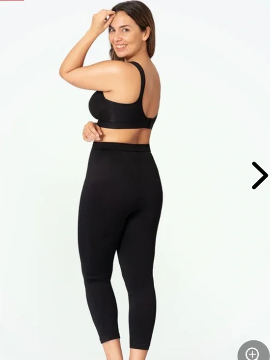 Shapermint Black High-Waist Capri Leggings - Picture 2 of 8